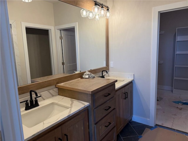 17351 S Kaw St, Olathe, KS 66062 - full bathroom with vanity and baseboards