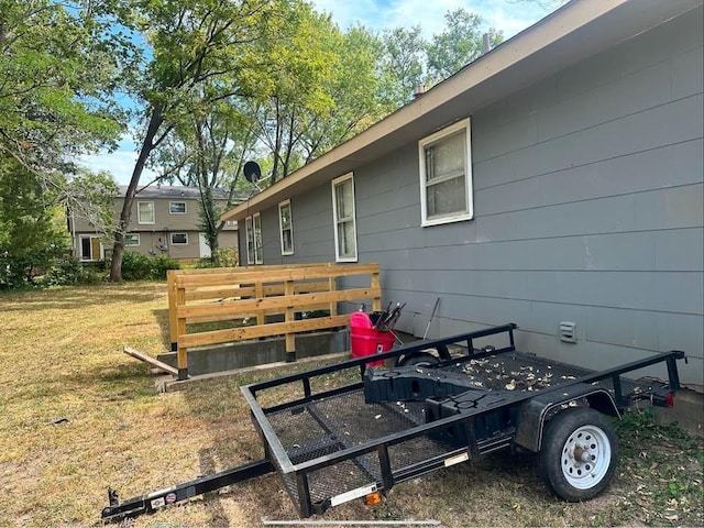 exterior space with a lawn