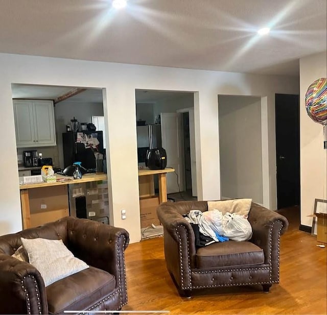 living room featuring wood finished floors