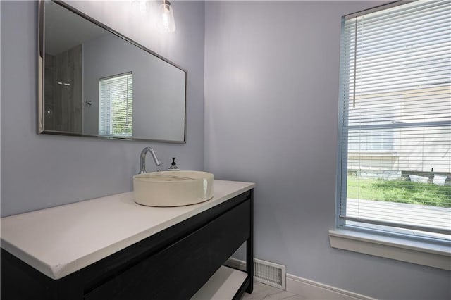 bathroom with vanity