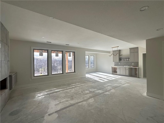 view of unfurnished living room