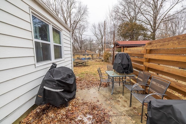 view of patio / terrace with grilling area