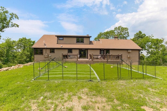 2909 S 74th St, Kansas City, KS 66106 - back of house with a deck