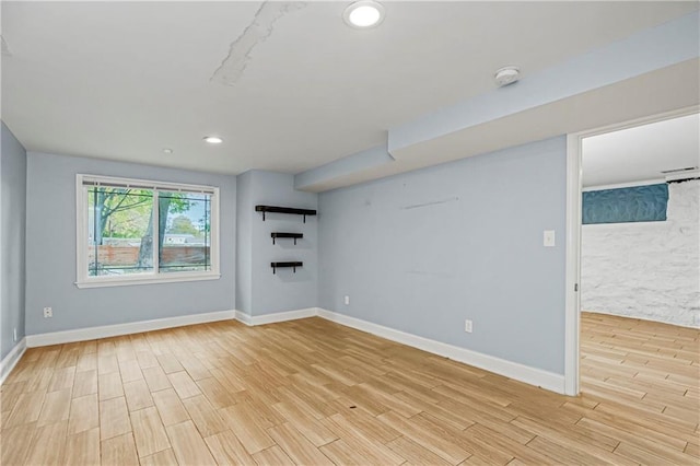 interior space featuring light hardwood / wood-style flooring