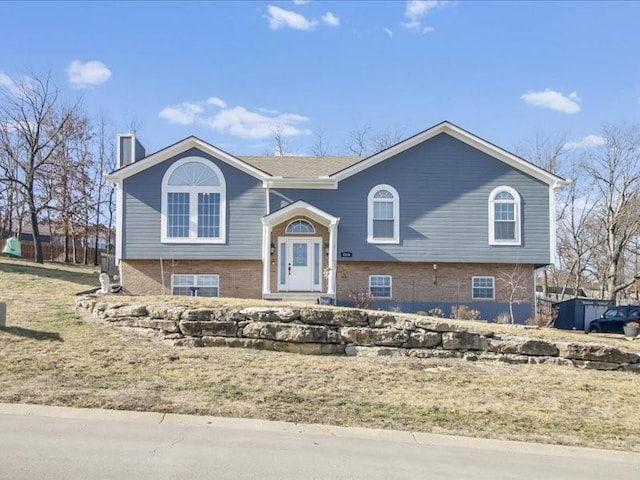 view of split foyer home