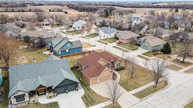 birds eye view of property featuring a residential view