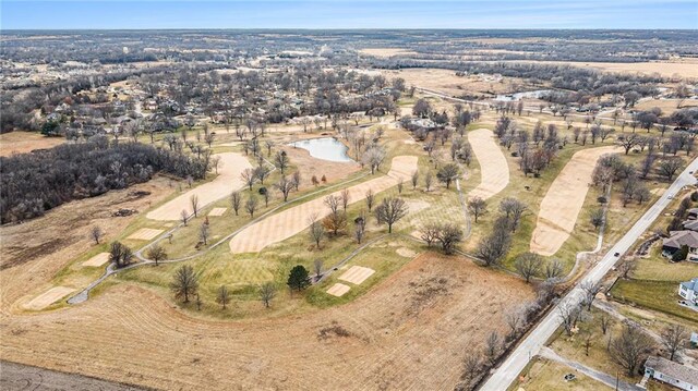 drone / aerial view with a rural view