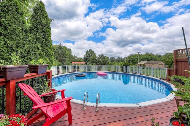 21465 W 180th St, Olathe, KS 66062 - view of pool featuring a deck