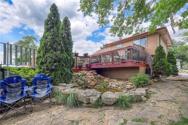 21465 W 180th St, Olathe, KS 66062 - view of yard with a wooden deck