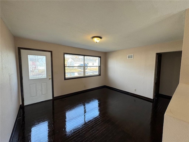 interior space featuring dark wood-type flooring