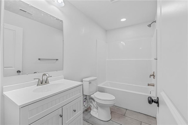123 NW 171st Rd, Warrensburg, MO 64093 - full bath featuring toilet, vanity, tile patterned flooring, and bathtub / shower combination