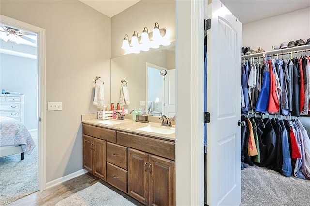 bathroom featuring vanity