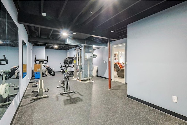 view of workout room