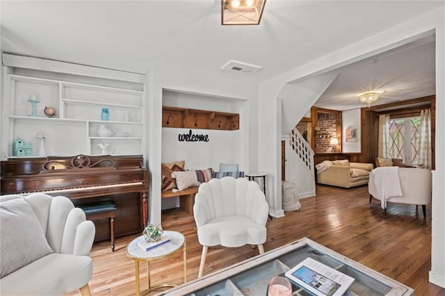 interior space featuring hardwood / wood-style floors