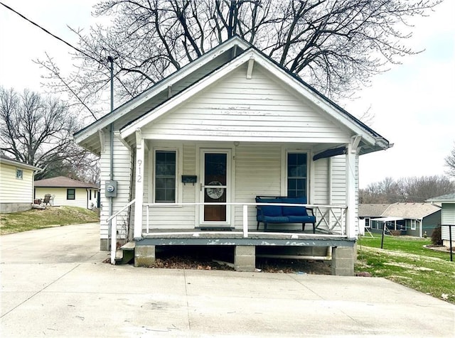 bungalow-style house featuring a porch