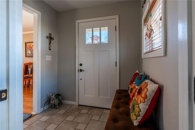 view of foyer entrance