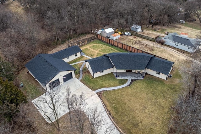 birds eye view of property