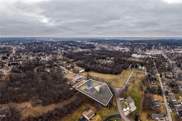 birds eye view of property