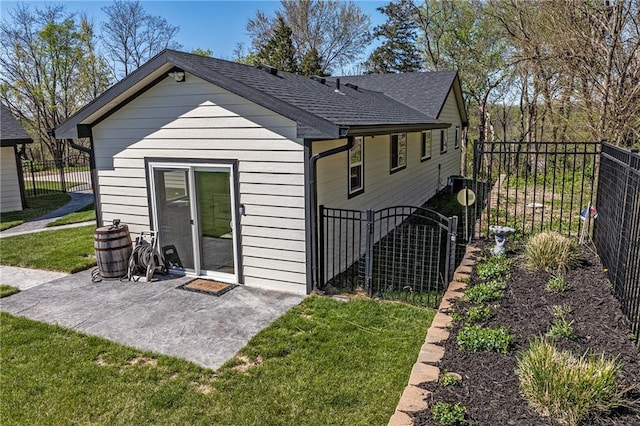 view of outdoor structure with fence