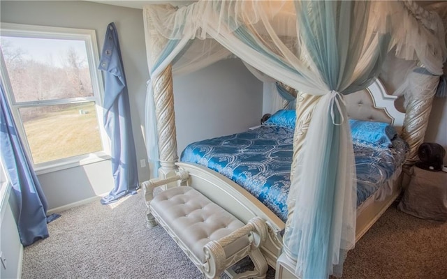 bedroom featuring carpet flooring