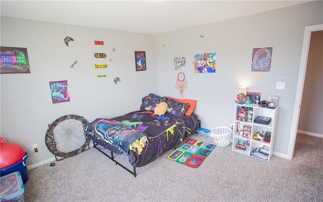 bedroom featuring carpet floors