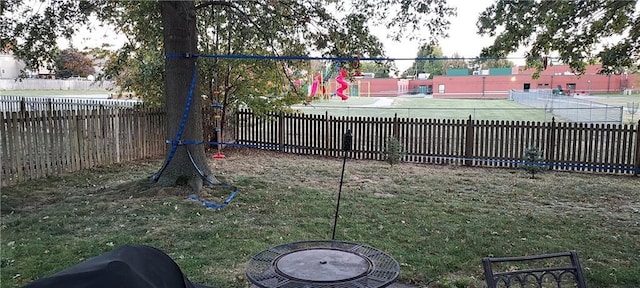 view of yard featuring a playground