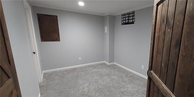 empty room with light colored carpet