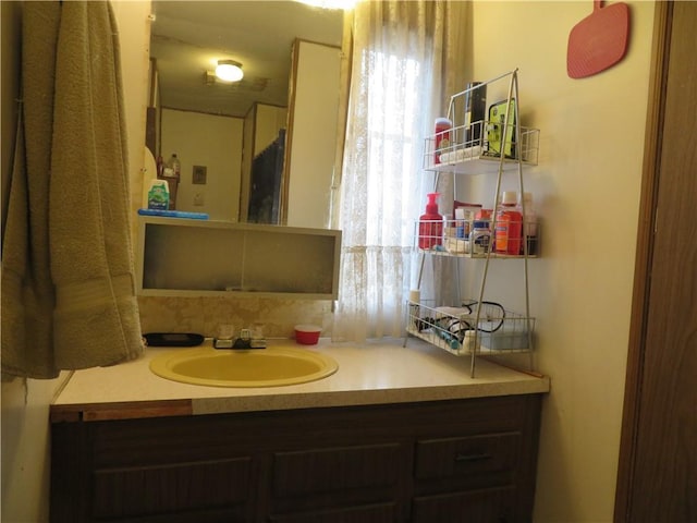 bathroom featuring vanity