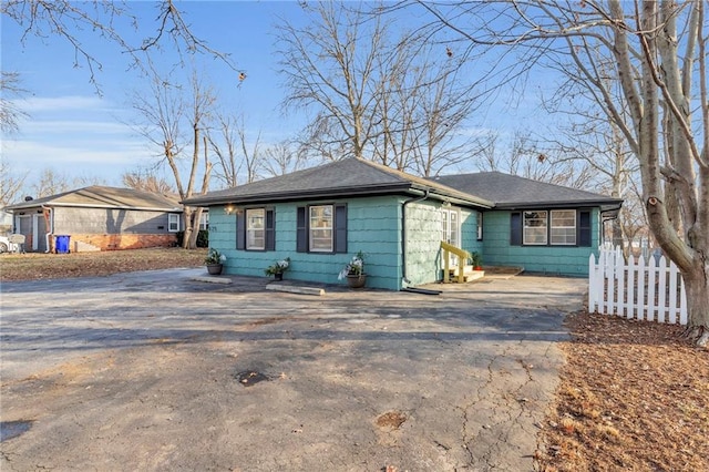 view of ranch-style house