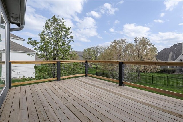 9609 NE 96th Ter, Kansas City, MO 64157 - wooden deck with fence