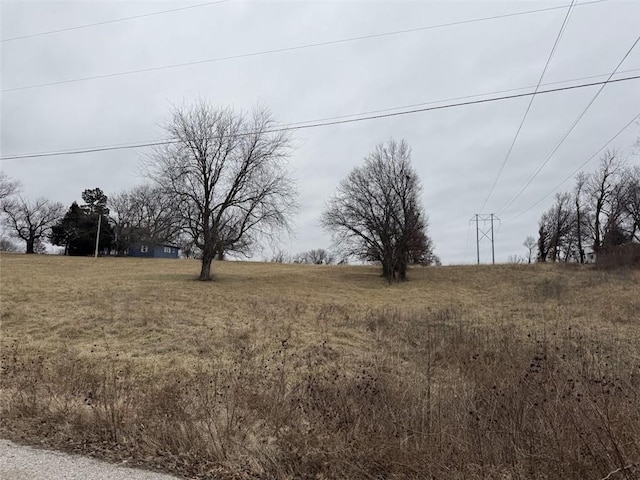 view of yard featuring a rural view