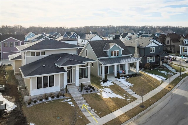 view of front of property featuring a porch