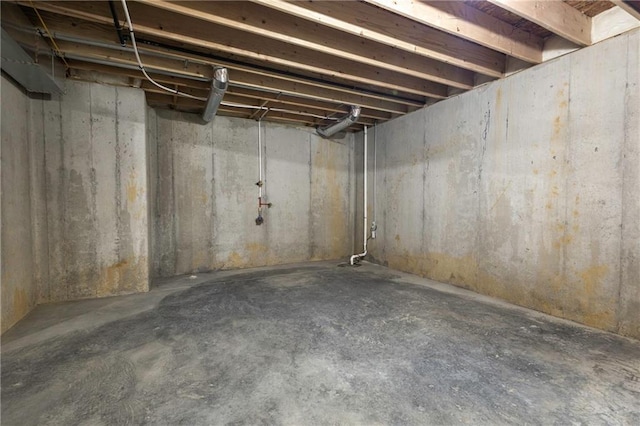 view of basement