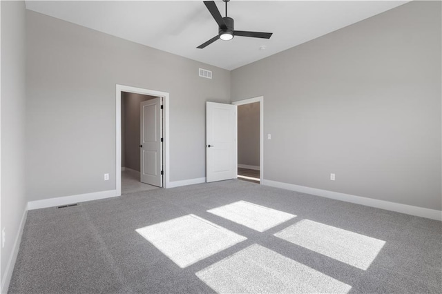 17178 S Heatherwood St, Olathe, KS 66062 - unfurnished bedroom with carpet floors, baseboards, and ceiling fan