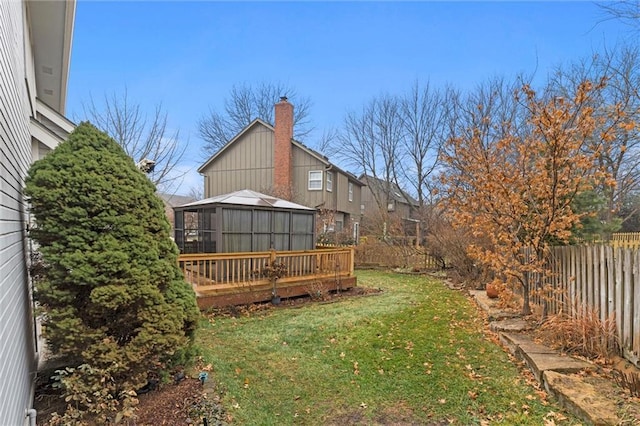 view of yard with a gazebo and a deck