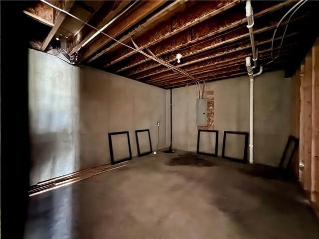 10332 N Potter Ave, Kansas City, MO 64157 - unfinished below grade area featuring electric panel