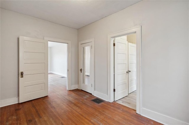 interior space featuring hardwood / wood-style floors