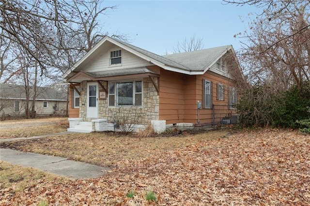 view of bungalow-style home