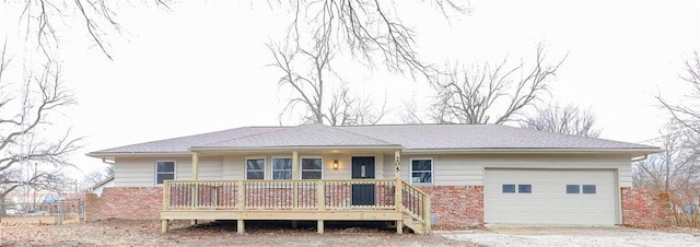 ranch-style house with a garage