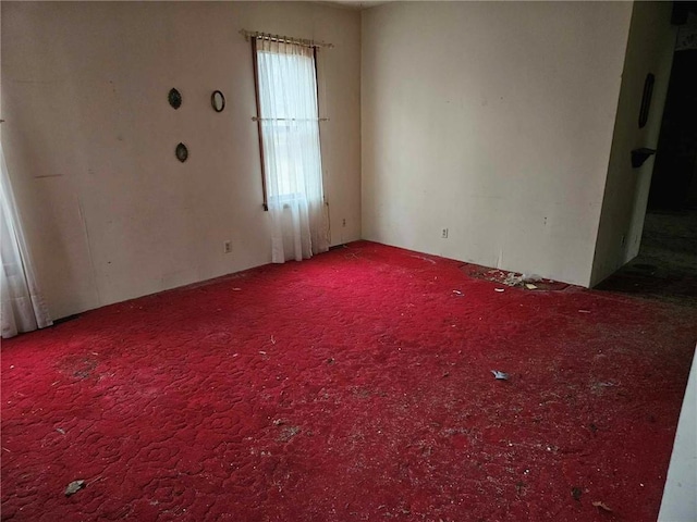 unfurnished room featuring carpet flooring