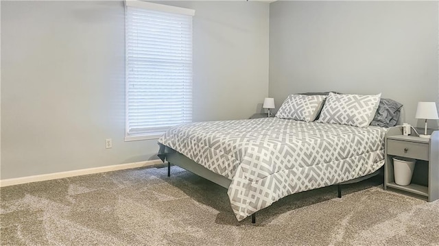 bedroom with carpet floors