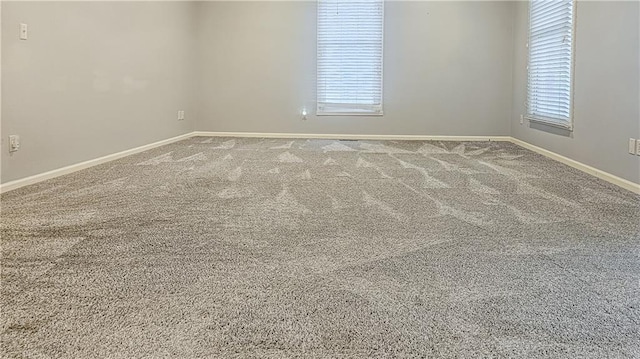 view of carpeted empty room