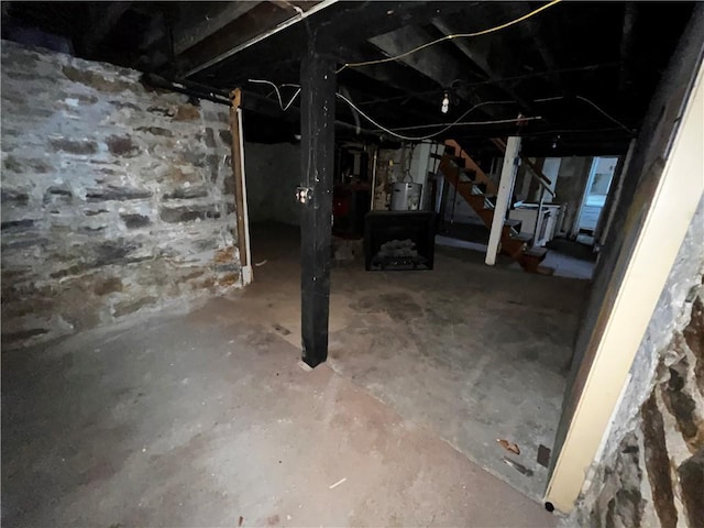 view of basement