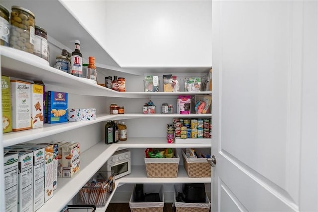 view of pantry