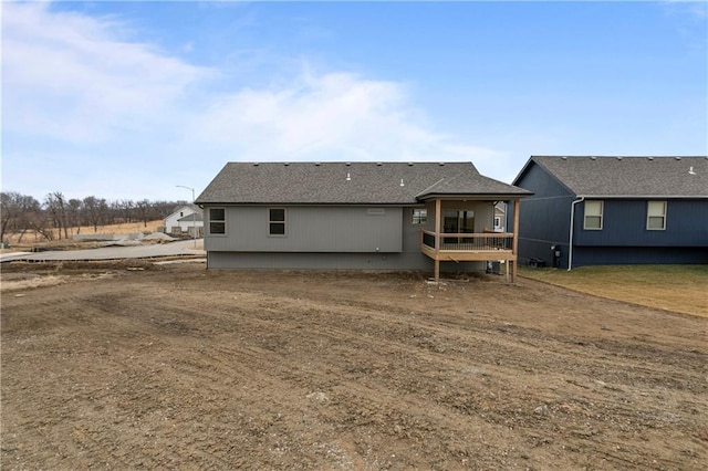 view of rear view of property