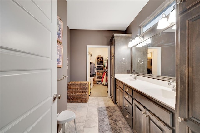 bathroom with vanity