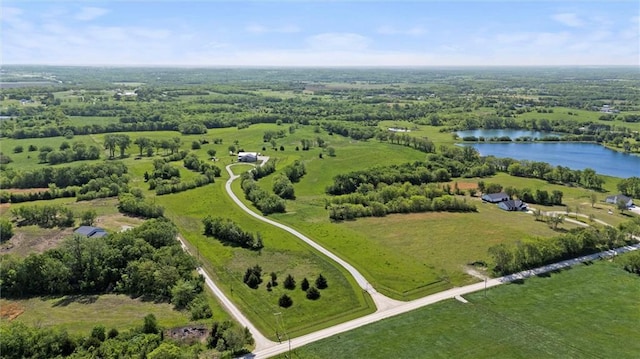 16140 214th St, Tonganoxie, KS 66086 - overview of rural landscape featuring a large body of water