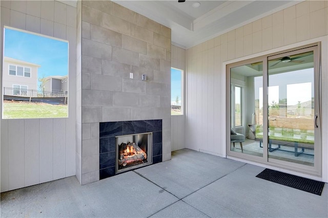 22109 W 93rd Ter, Lenexa, KS 66220 - view of patio / terrace featuring a fireplace
