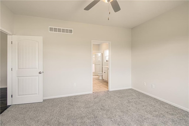1102 Noah Ln, Kearney, MO 64060 - unfurnished bedroom with carpet flooring, ensuite bathroom, and a ceiling fan
