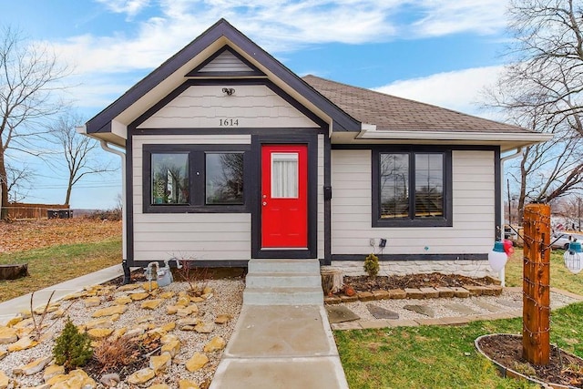 view of bungalow-style home